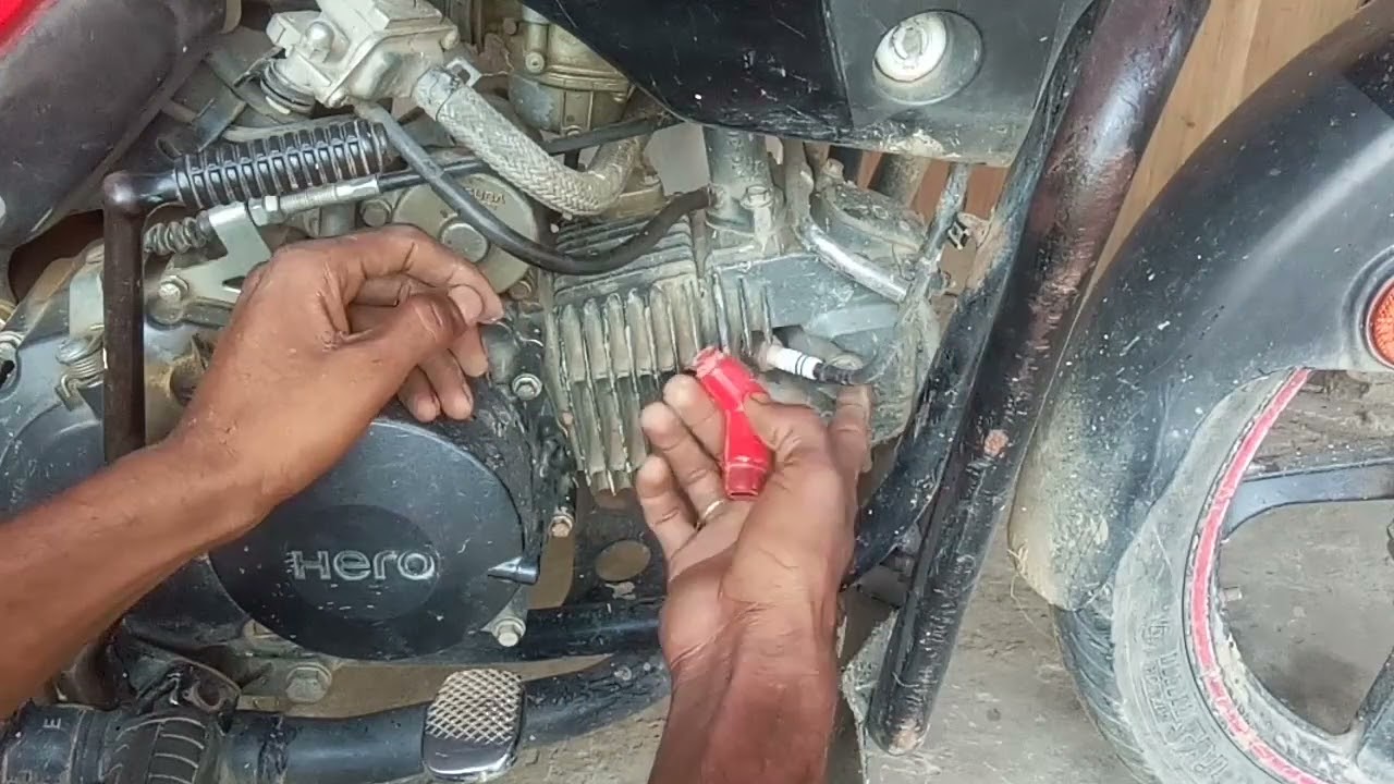 Hero bike plug cap wire direct kaise lagata hai /  Hero Glamour bike plug cap problem