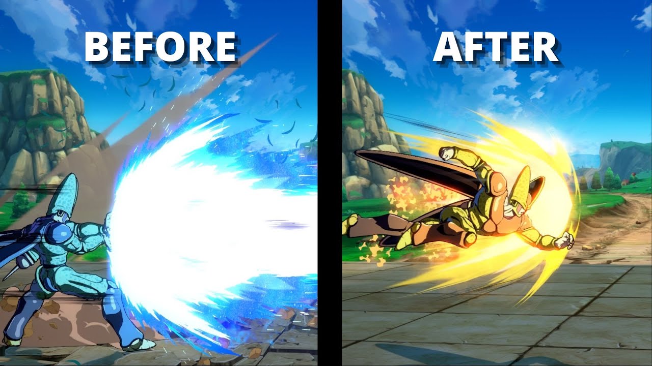 Cell Changes! Before and After Comparison!! Dragon Ball FighterZ Patch 1.31