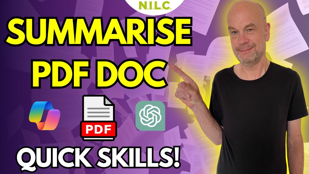 HOW TO Summarise a PDF Document using AI | ChatGPT & Copilot