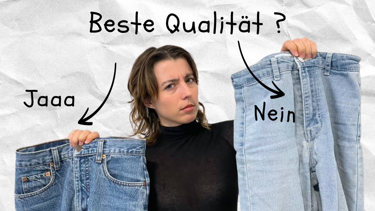 Kaufe nie wieder schlechte Jeans-Qualität! (Geschäft,Online&Vintage)