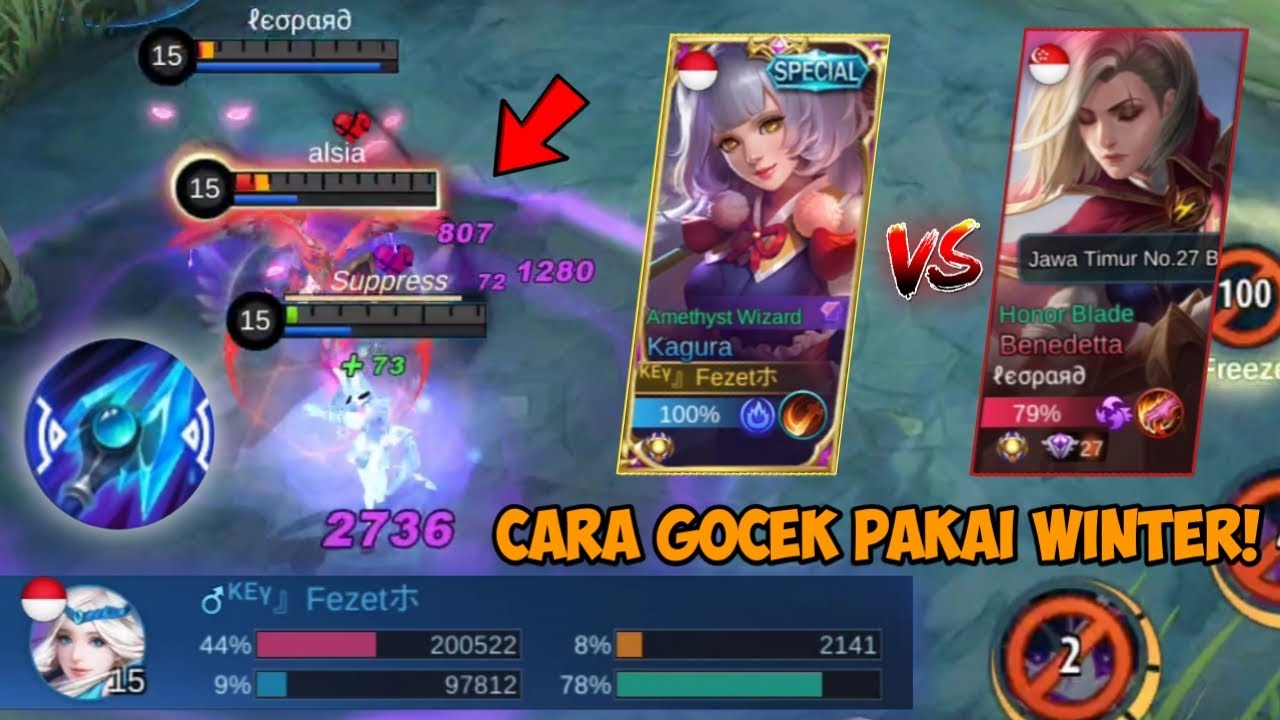 Hampir di Comeback! Ini Alasan Kenapa Kagura Wajib Pakai Winter di Lategame | Kagura Mobile Legends