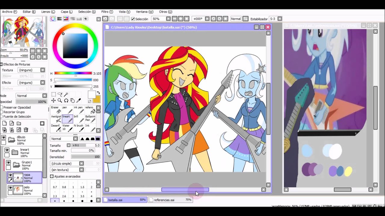 Speed Paint - I Am The Best! (Rainbow Dash/Sunset Shimmer/Trixie)