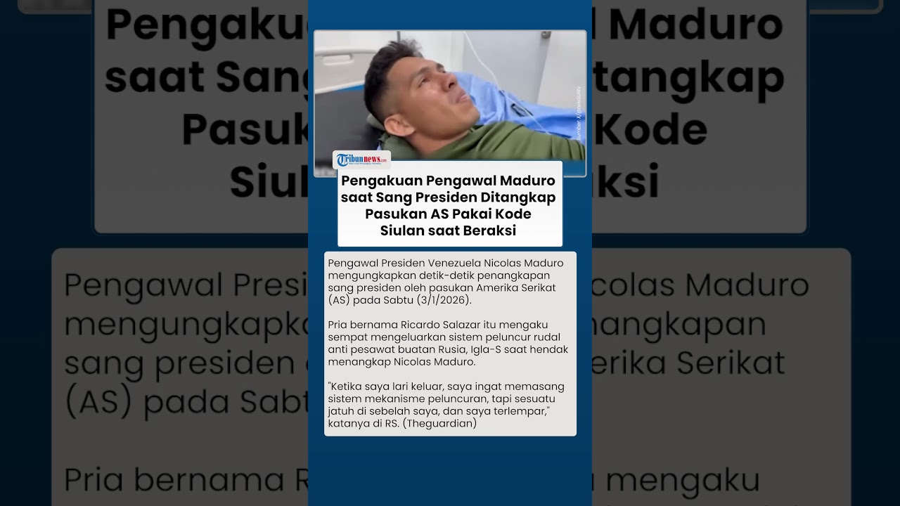 Kesaksian Pengawal Nicolas Maduro saat Detik-detik sang Presiden Ditangkap Pasukan AS, Ada Kode Siul