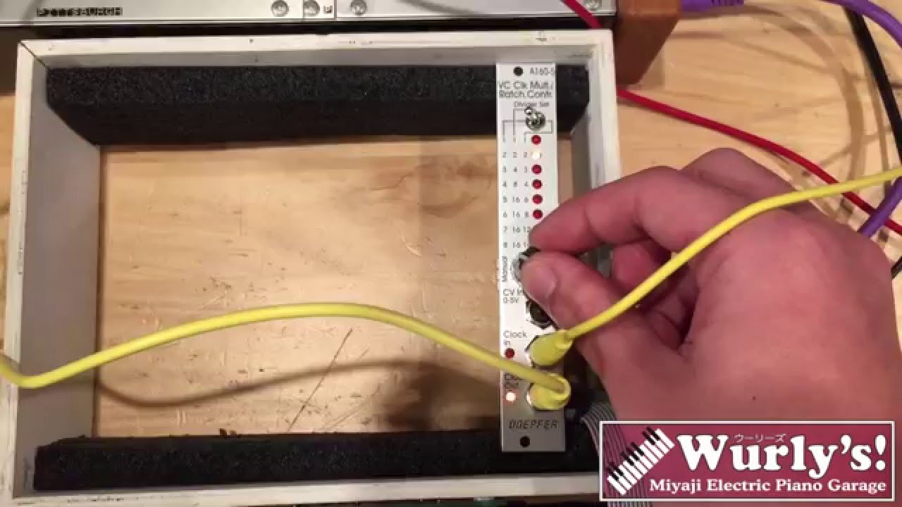 Doepfer A-160-5 VC Clock Multiplier / Ratching Controllerデモ【Wurly's!モジュラーシンセ動画】