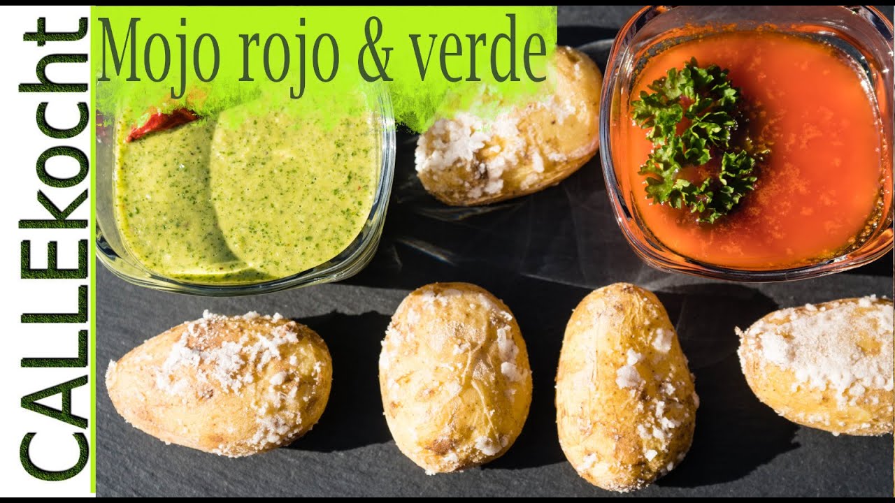 Mojo rojo & verde. Kulinarische Urlaubs Grüße  von den Kanaren. Rezept