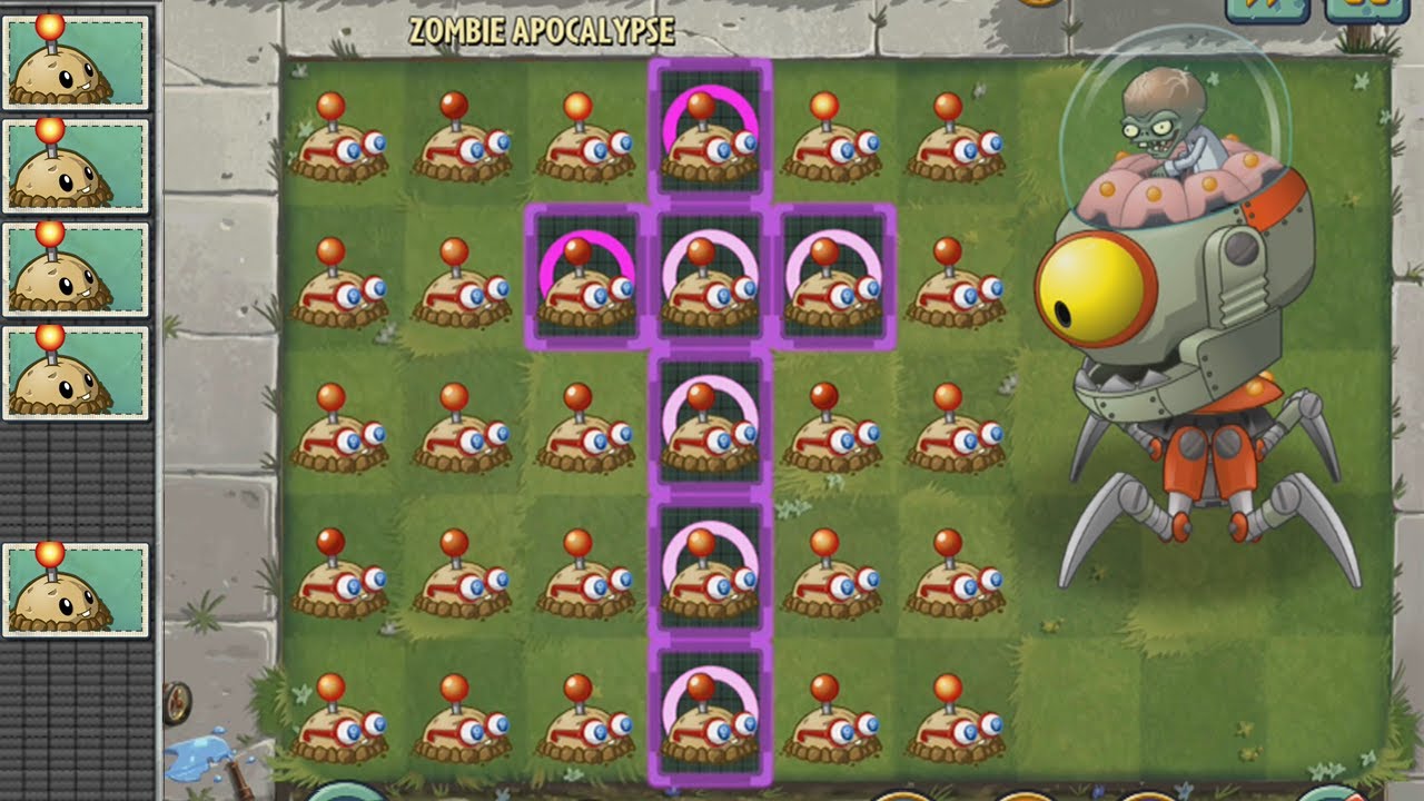 Plants vs Zombies 2 Hack - Papapum vs Los Zombots