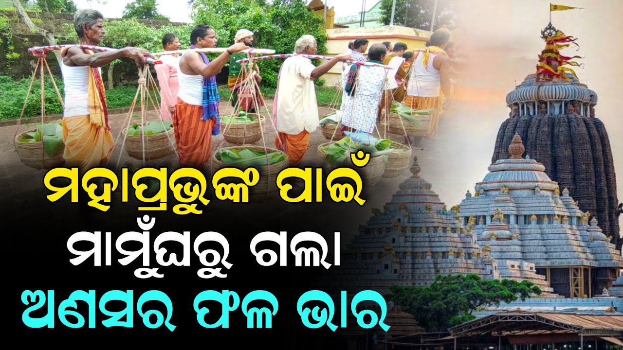 ମାମୁଁଘର ନିଆଳି ମାଧବ ରୁ ମହାପ୍ରଭୁଙ୍କ ପାଇଁ ଗଲା ଅଣସର ଫଳଭାର | Niali News | Jagannath | Puri