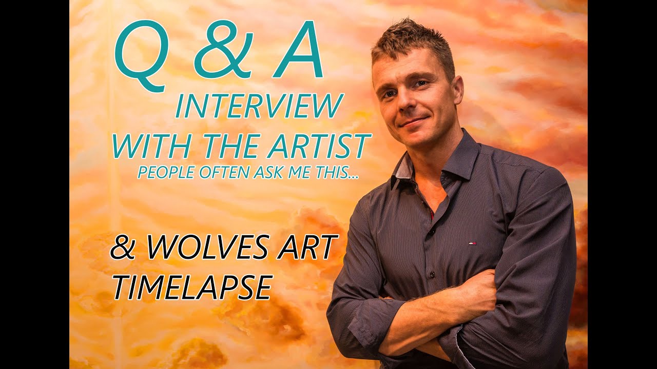 Life Of An Artist. Interview with Jan Kasparec. Questions I Get Asked A Lot + Wolves Art Timelapse.