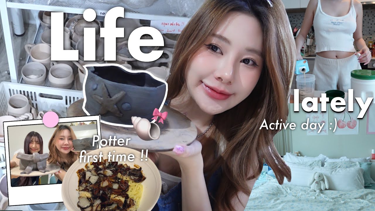 Life Lately VLOG | Productive day, Pottery clay first time , Meeting friend