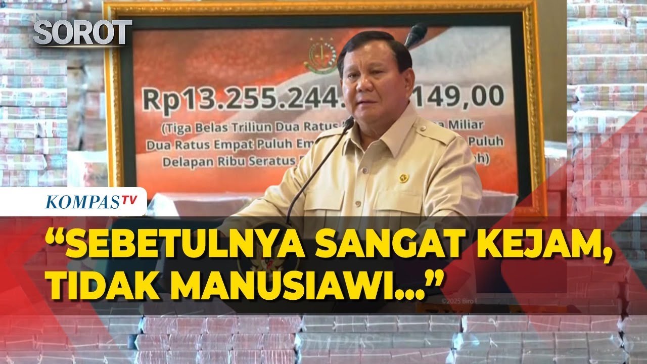 [FULL] Geramnya Prabowo Usai Rp13 Triliun Kasus CPO Diserahkan Kejaksaan: Kejam, Tidak Manusiawi