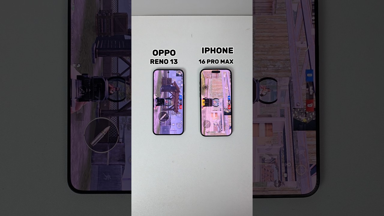 Oppo Reno 13 vs iPhone 16 Pro Max | BGMI Test | FPS, Graphics  & Gaming Performance Comparison