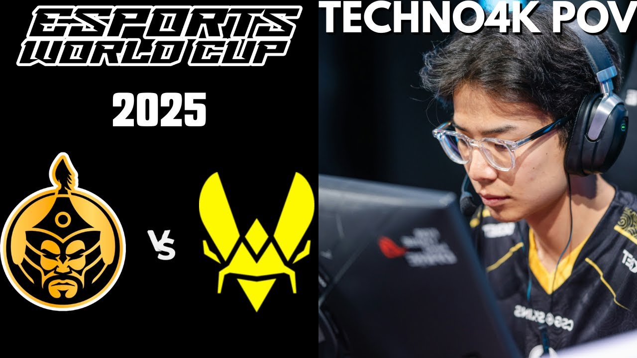 Techno4K POV | TheMongolZ vs Vitality (27/7/11) CS2 Esports World Cup 2025 - Semi Final