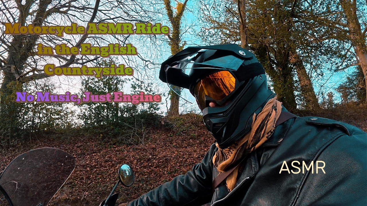 Relaxing Motorcycle Ride in England | Pure Exhaust Sound (Headphones Recommended)