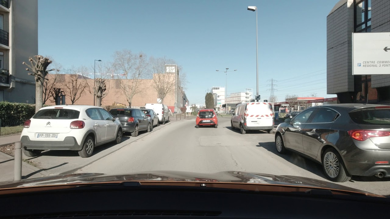 Paris highways: A15, A86, A1 (VBR-29 Relaxing Driving in France, No Talking, No Music)