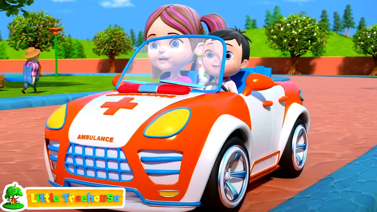 Wheels On the Ambulance + More Vehicles Nursery Rhymes & Kids Songs