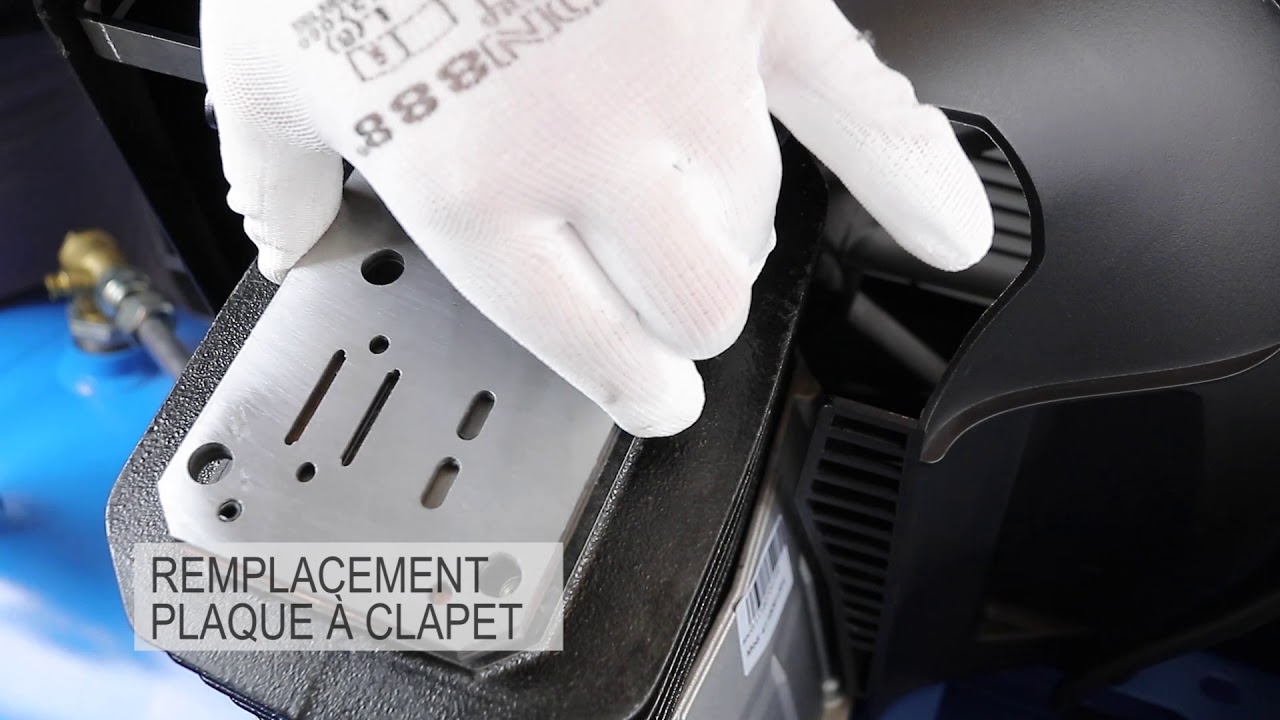 ABAC - entraîné par courroie - remplacement des plaque à clapet et joints (FR)