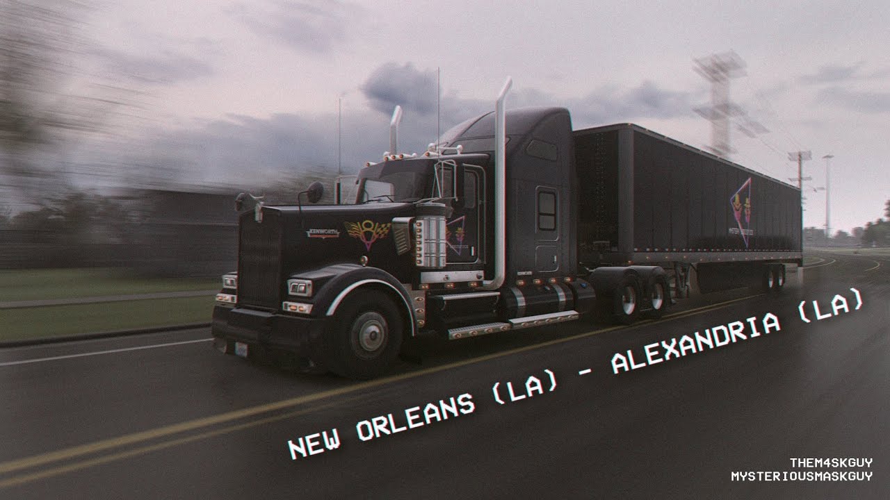 Kenworth W900 | New Orleans to Alexandria | American Truck Simulator