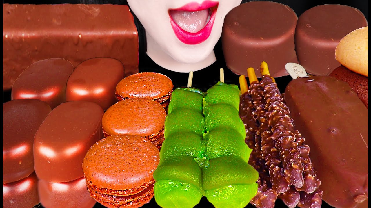 ASMR Chocolate Dessert 초콜릿 디저트 먹방 Mukbang, Eating