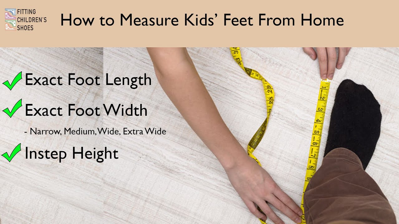 How to Measure Kids' Feet from Home