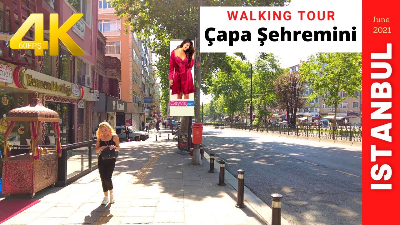 ⁴ᴷ⁶⁰ Çapa Şehremini, Istanbul-🇹🇷 Walking Video 4K 60fps Fatih District
