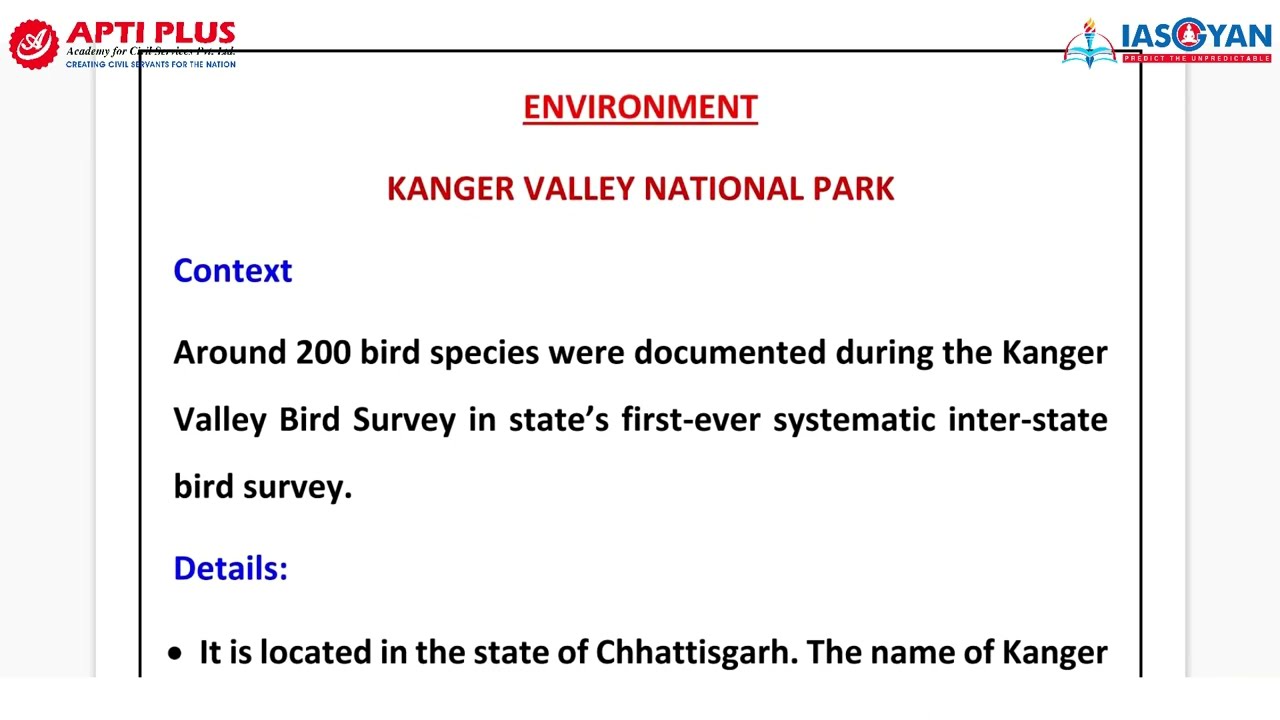 KANGER VALLEY NATIONAL PARK