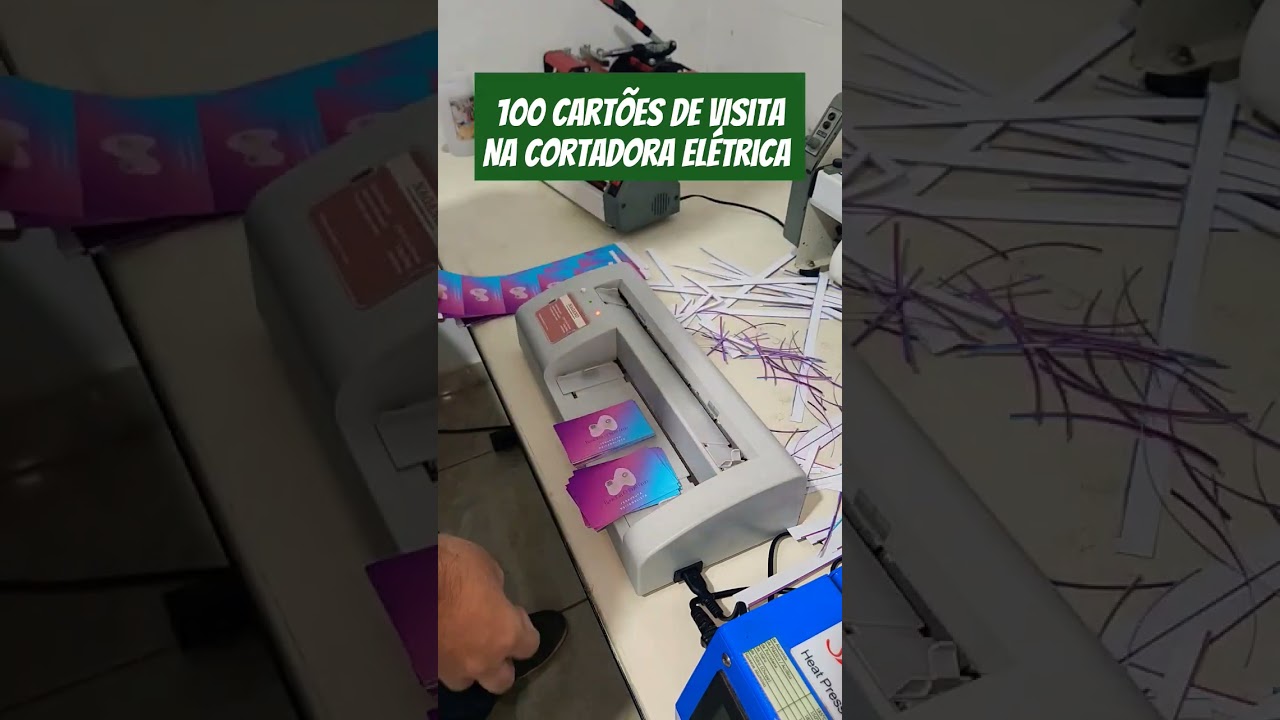 cortadora eletrica de cart&otilde;es  #grafica #epson #rendaextra