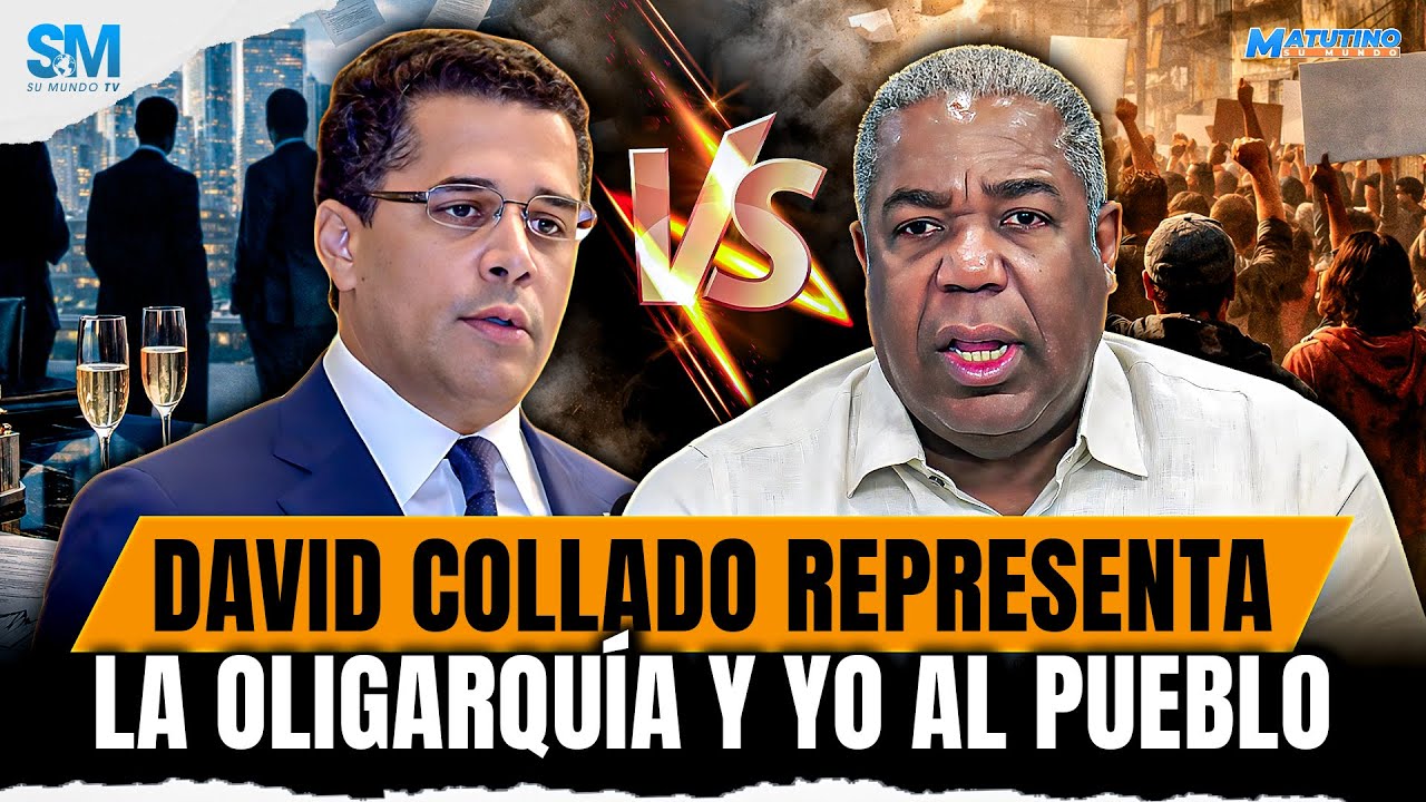 TONY PEÑA GUABA: “DAVID COLLADO REPRESENTA LA OLIGARQUÍA Y YO AL PUEBLO Y A LOS POBRES”