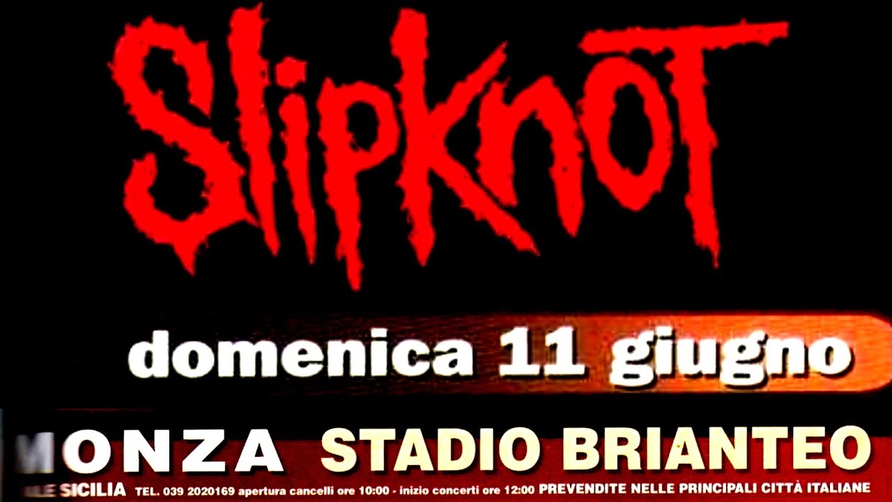 Slipknot - Gods Of Metal, Stadio Brianteo, Monza, Italy, 11 jun 2000 LIVE