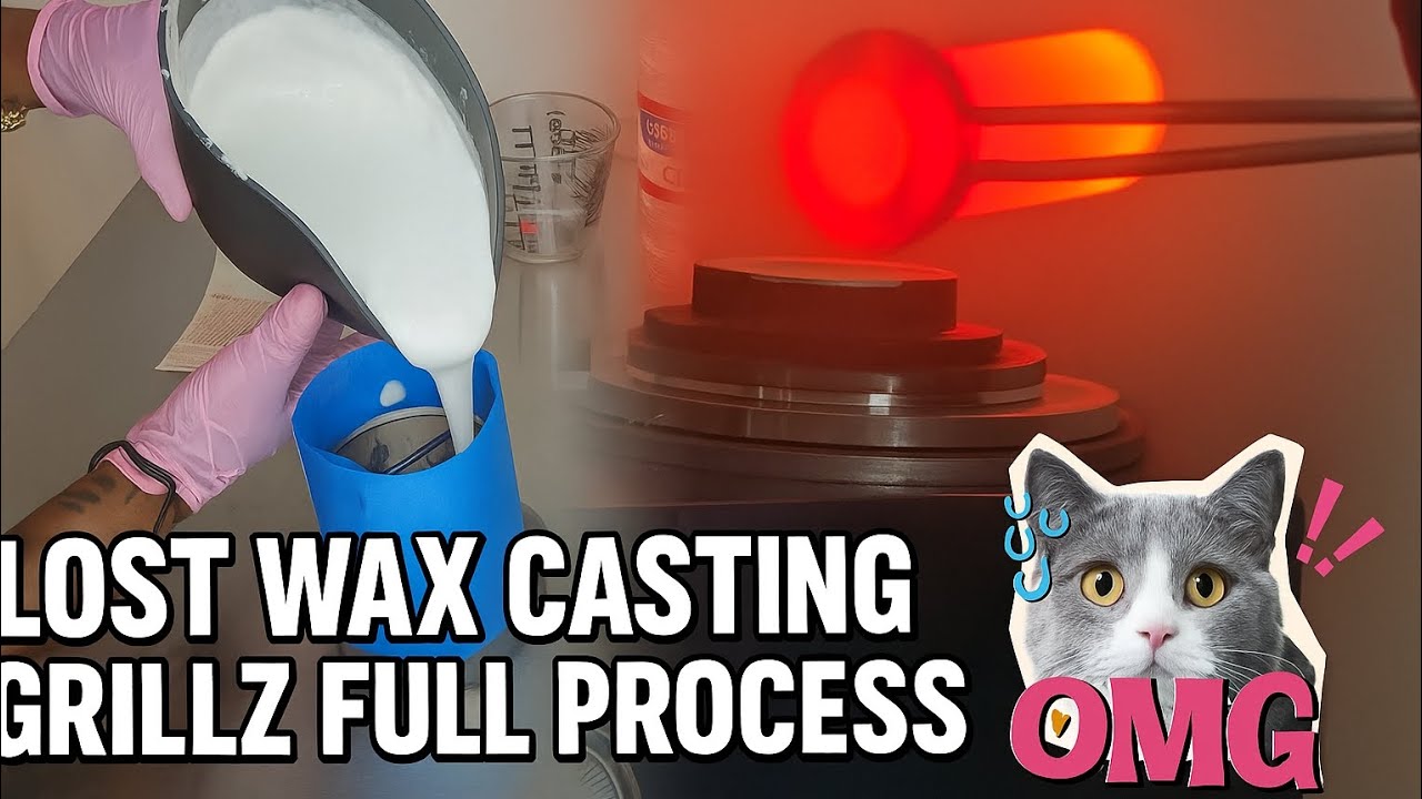 I Tried Lost Wax Casting with My New Gold Melting Furnace for the First ~ Time At Home In My Garage!