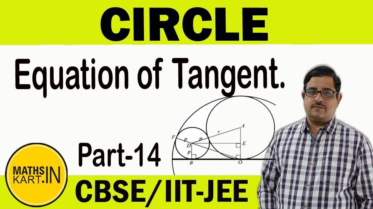 Tangent Line To CIRCLE in point form, Slope Form, Parametric Form | PART-14 | Circle Class-11 CBSE