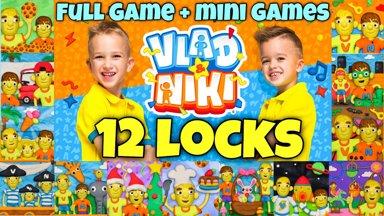 Влад и Ники 12 замков ПОЛНАЯ ИГРА + все мини игры