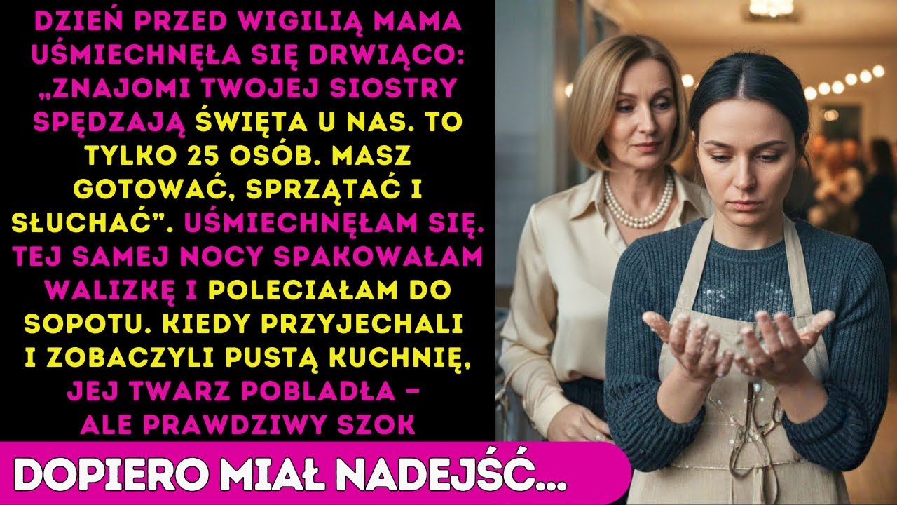 Rodzice traktowali mnie jak sprzątaczkę, aż w Wigilię zostawiłam ich z pustą kuchnią na kolację
