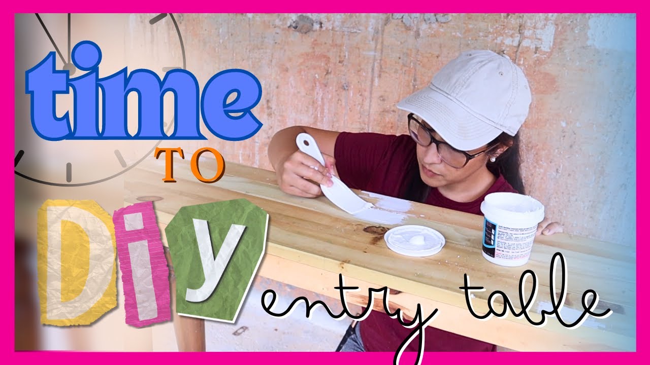 DIY Entryway Table| DIY ENTRYWAY MAKEOVER | Small Entry table Decorating Ideas