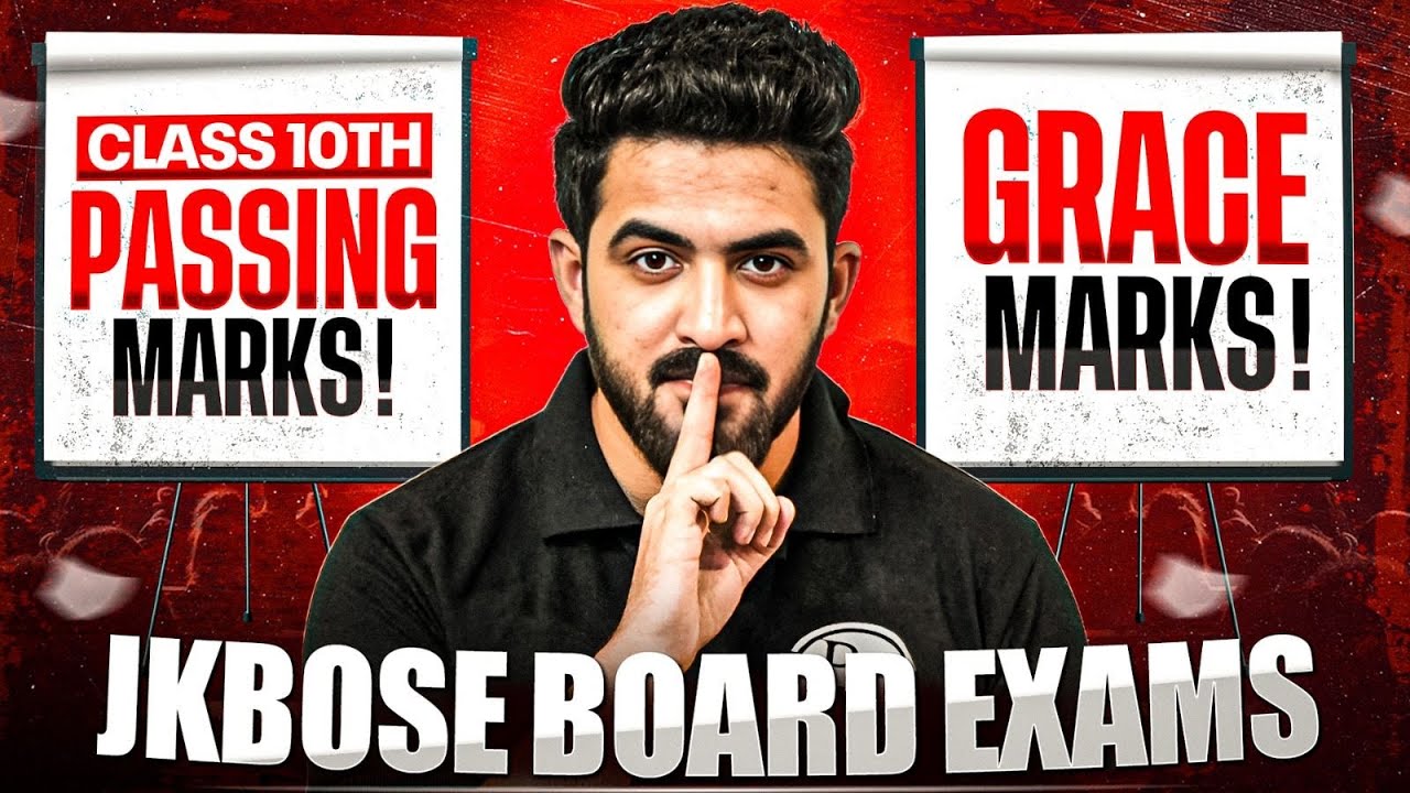 JKBOSE Class 10th Passing Marks & Grace Marks 😱 | 15% Relaxation | JKBOSE WALLAH