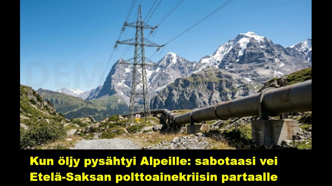 Kun &ouml;ljy pys&auml;hti Alpeille - sabotaasi vei Etel&auml;-Saksan polttoainekriisin partaalle