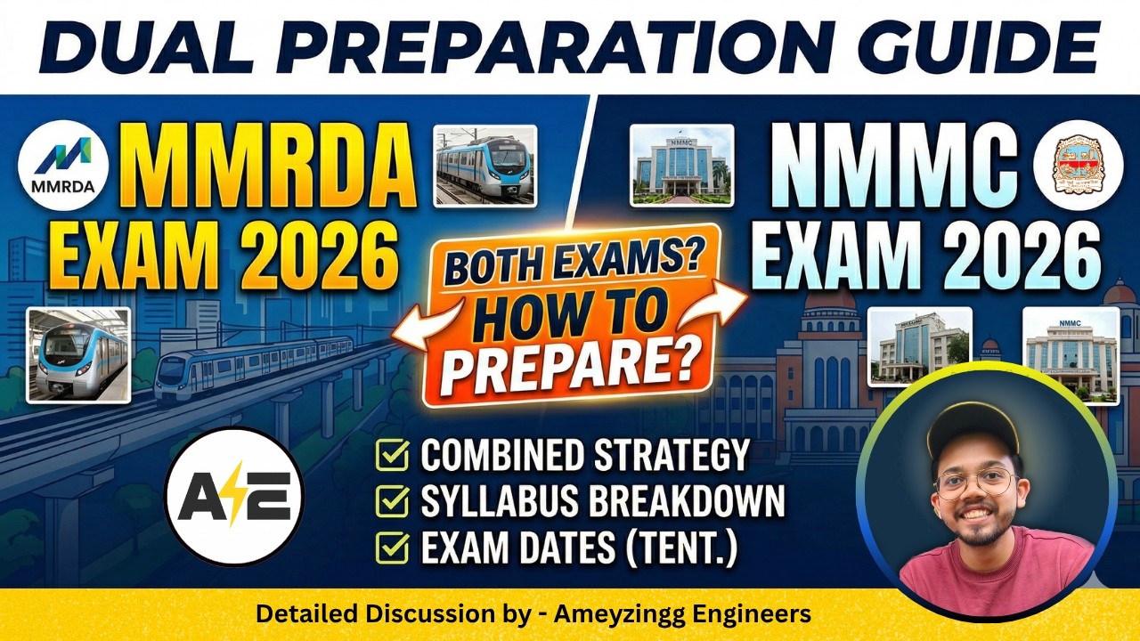MMRDA + NMMC 2026 Combined Preparation Strategy 🔥 Syllabus Breakdown & Exam Dates