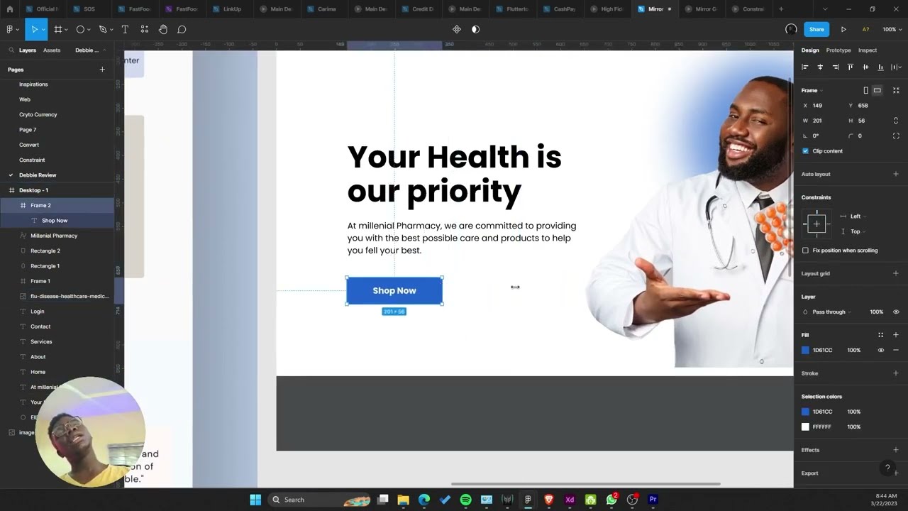 UI/UX Designer Review | Pharmacy Website