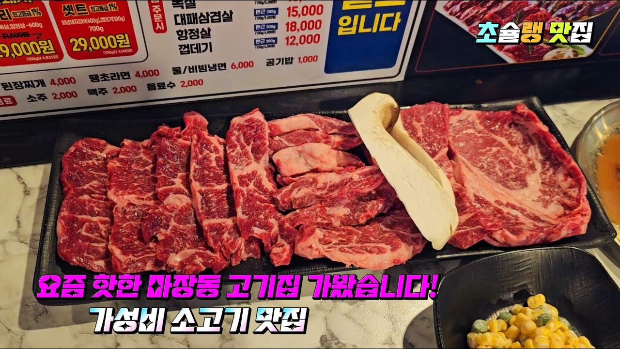요즘 핫한 마장동 고기집 가봤습니다! 가성비 소고기 맛집 #마장동고기명일점 #소고기숯불구이
