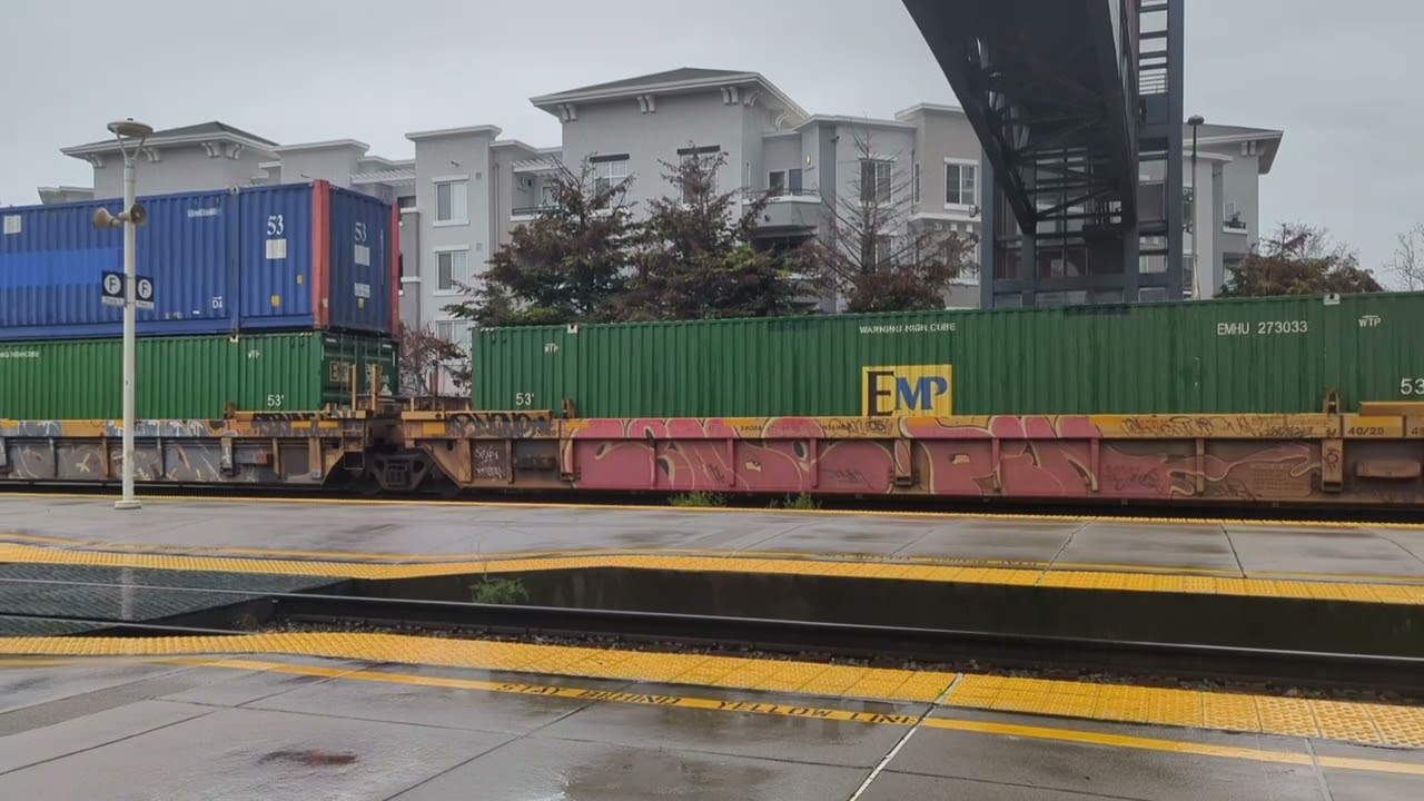 Freight train.  Intermodal from port of Oakland.