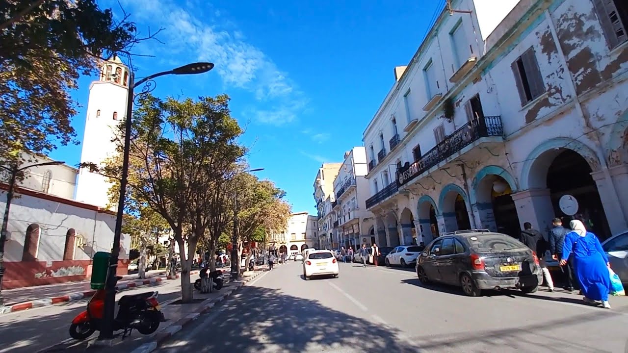 تابعو جولة جديدة رائعة مشيا وسط مدينة مستغانم WALKING DOWN MOSTAGANEM CITY