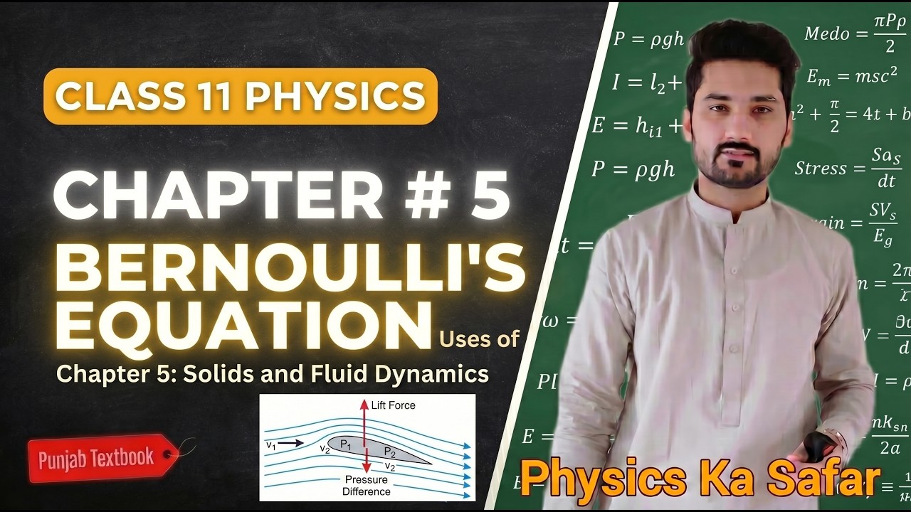 Uses of Bernoulli's equation| PCTB | New book | class 11 physics 