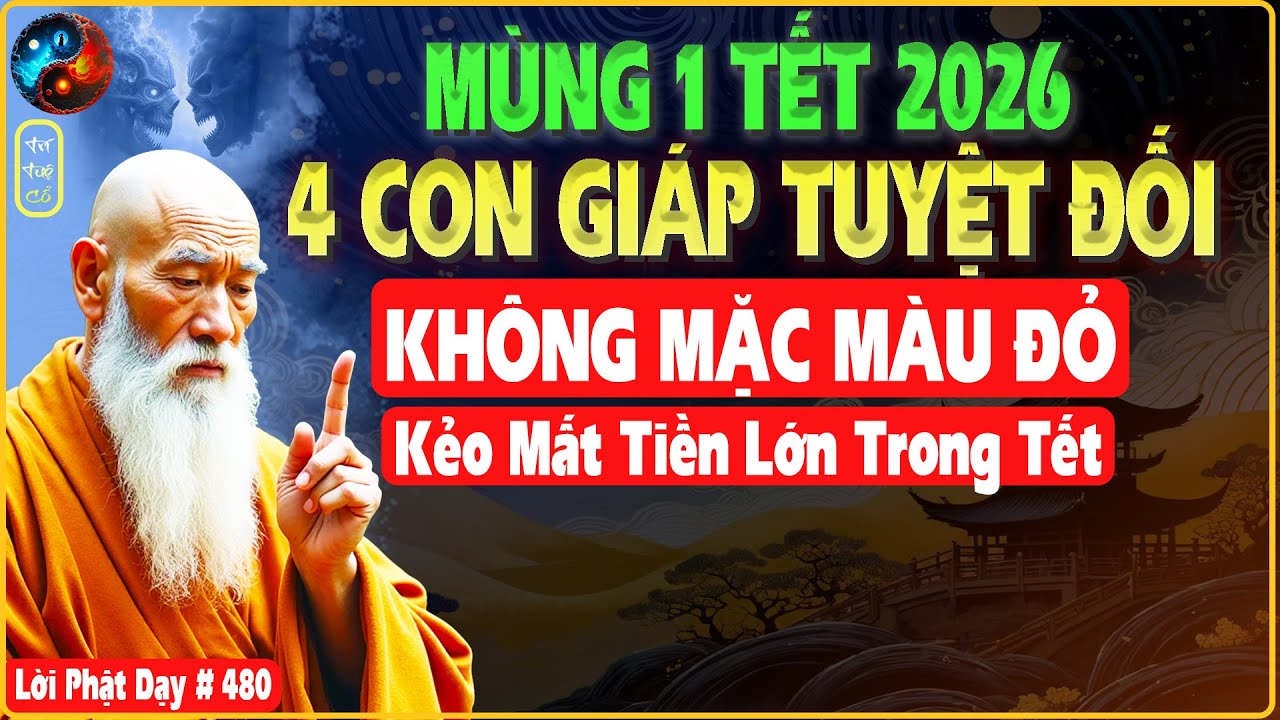 TẾT 2026 4 CON GIÁP NÀY TUYỆT ĐỐI KHÔNG MẶC MÀU ĐỎ KẺO MẤT HẾT TIỀN TÀI - TRÍ TUỆ CỔ