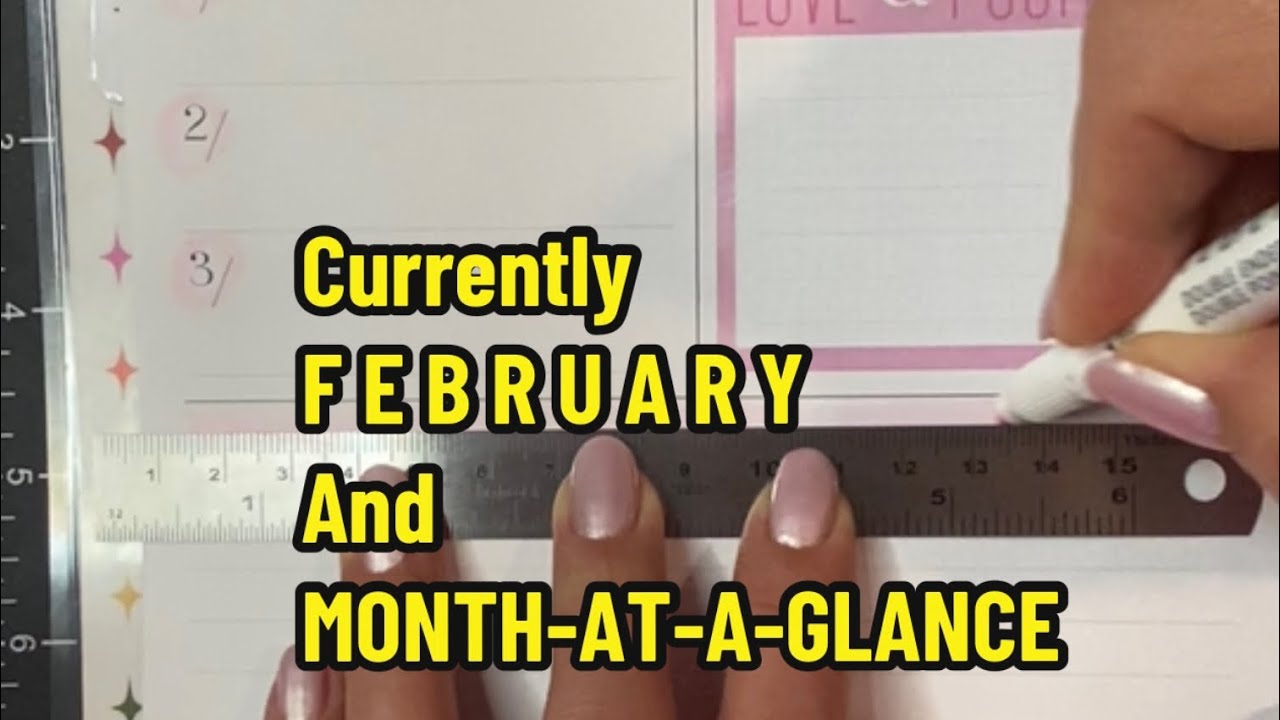 No Talking ASMR February Happy Planner Setup | Valentine’s & Mickey Mouse