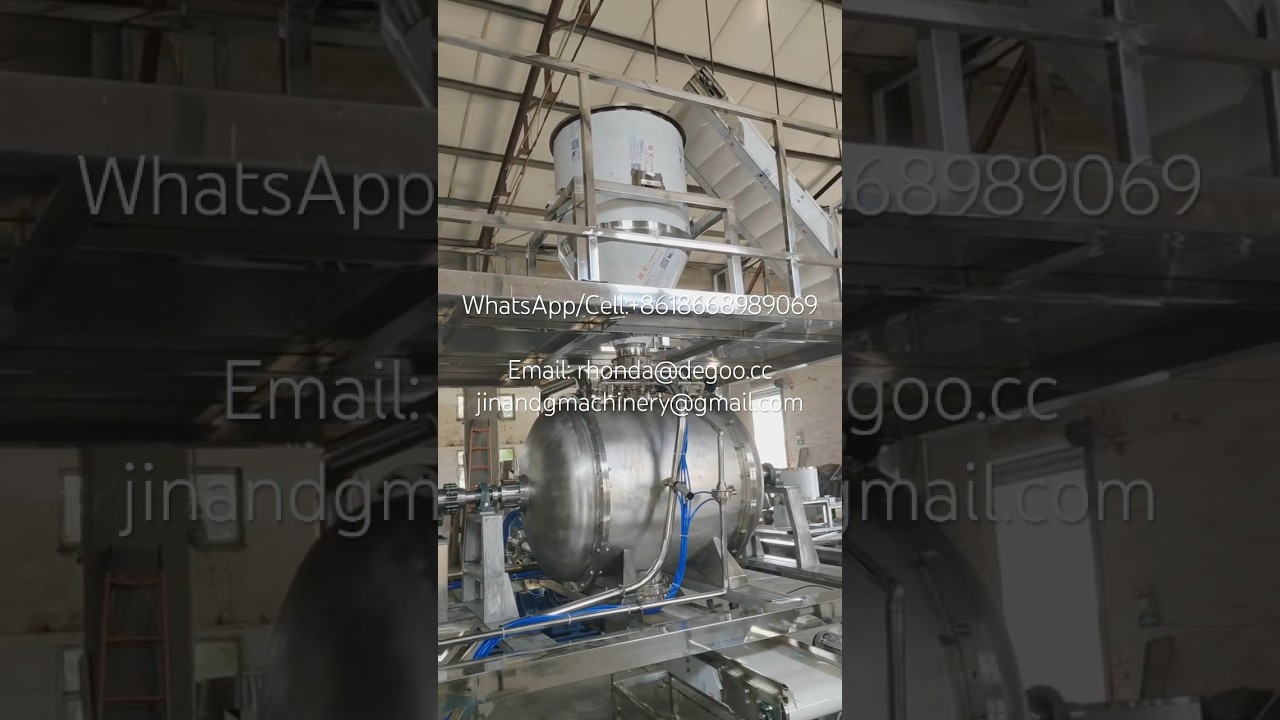 Vacuum coating and seasoning machine for pet food dog food seasoning system #seasoning #coating