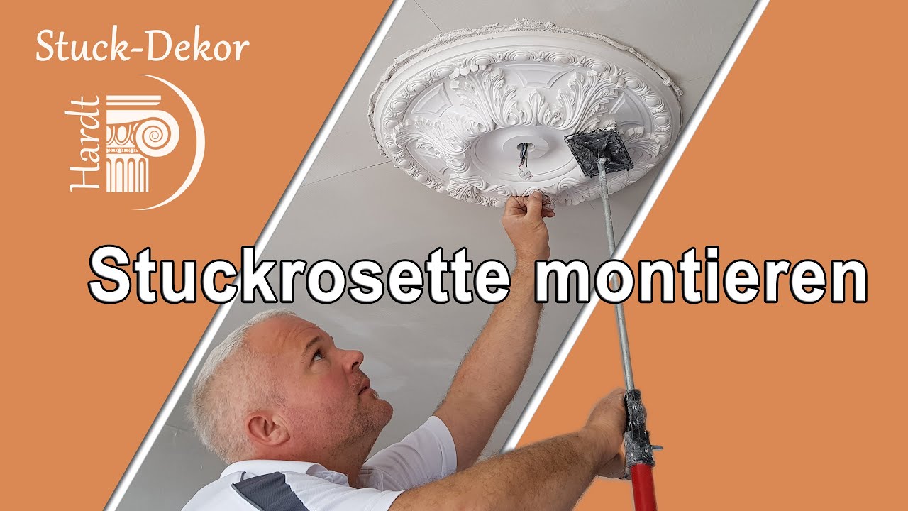Montageanleitung Stuckrosette - Deckenrosette einfach anbringen