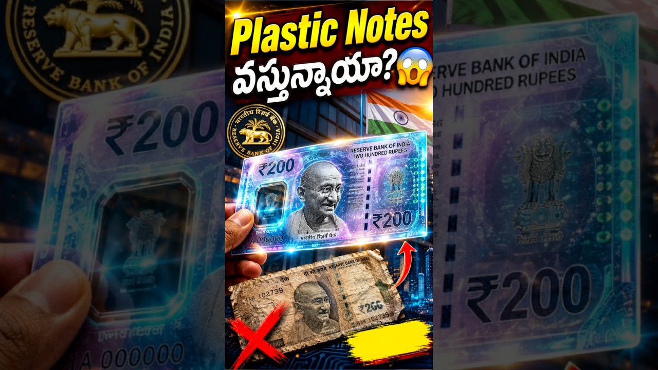 🚨India's Plastic Currency is Coming? 😱 | RBI Big Update! ⭐ #plasticcurrency #rbi #shorts
