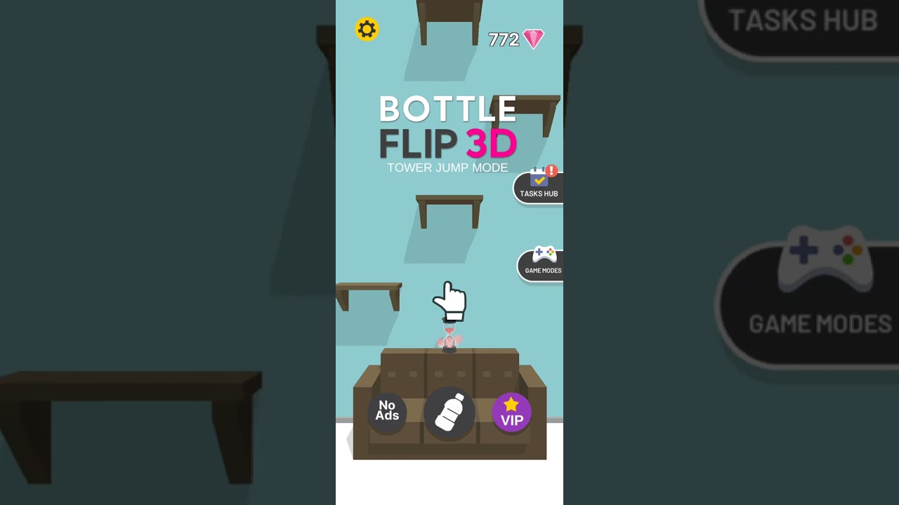 Blottle flip 3d😃👍