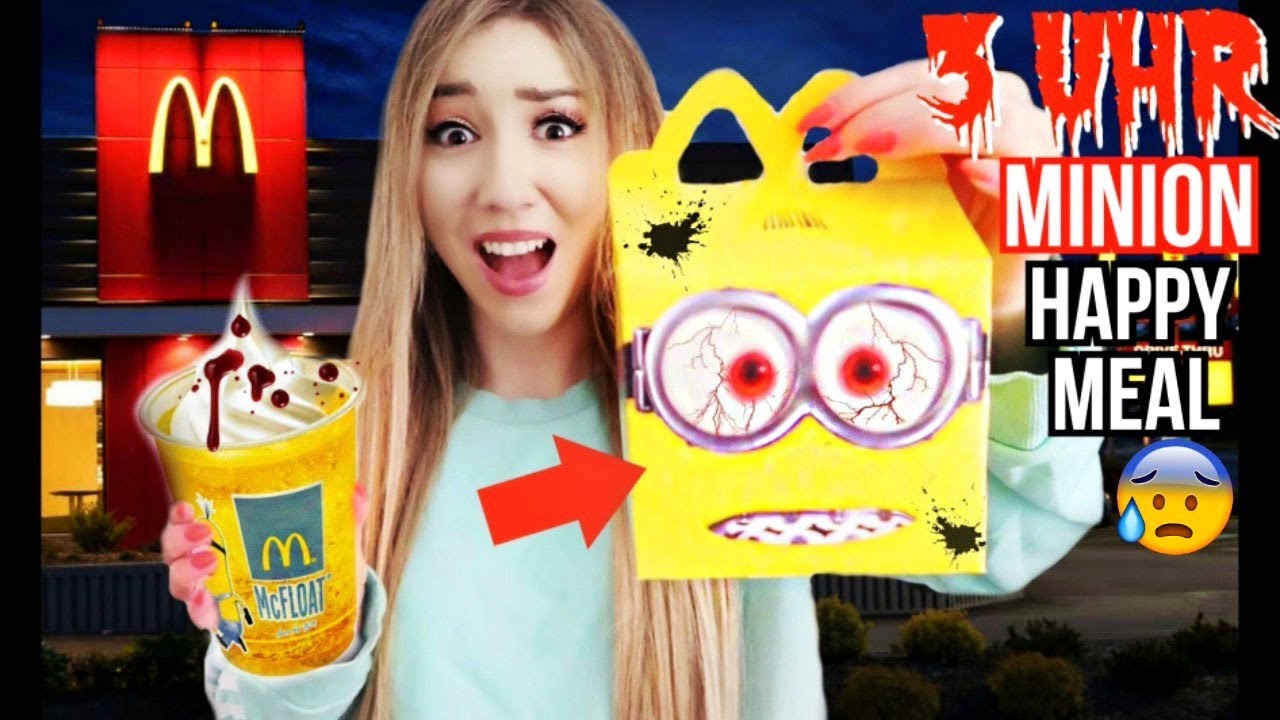 bestelle niemals MINIONS HAPPY MEAL alleine 3 UHR NACHTS von MCDONALDS