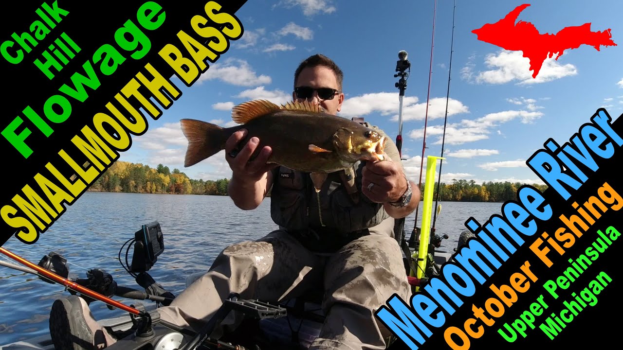 Kayak fishing for Smallmouth Bass on the Menominee River with the Native Slayer Max 12.5