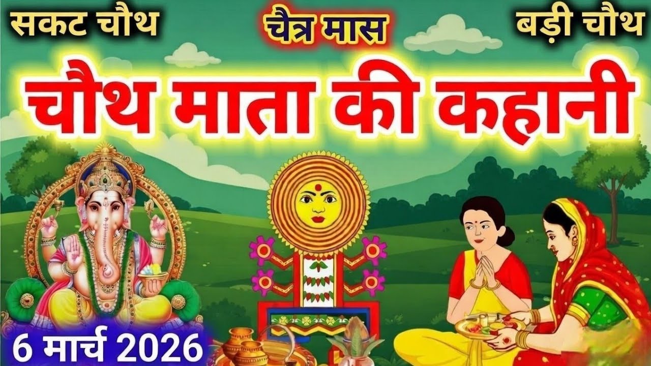 चैत्र मास चौथ माता की कथा |Chauth Mata Ki Kahani | संकट चौथ की कथा | Chauth Mata ki Katha